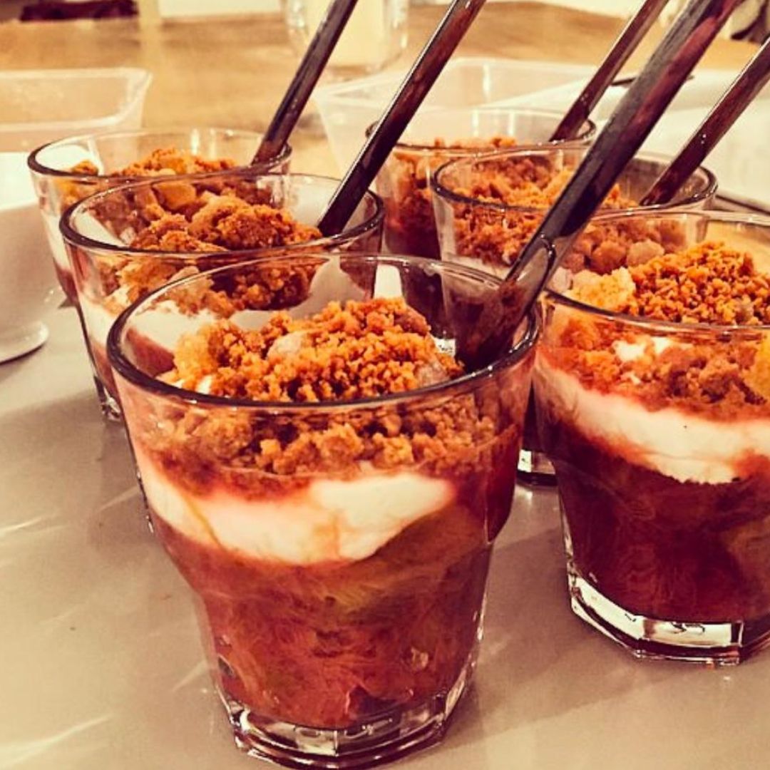 Rhubarb and Ginger Crisp - Serves 6