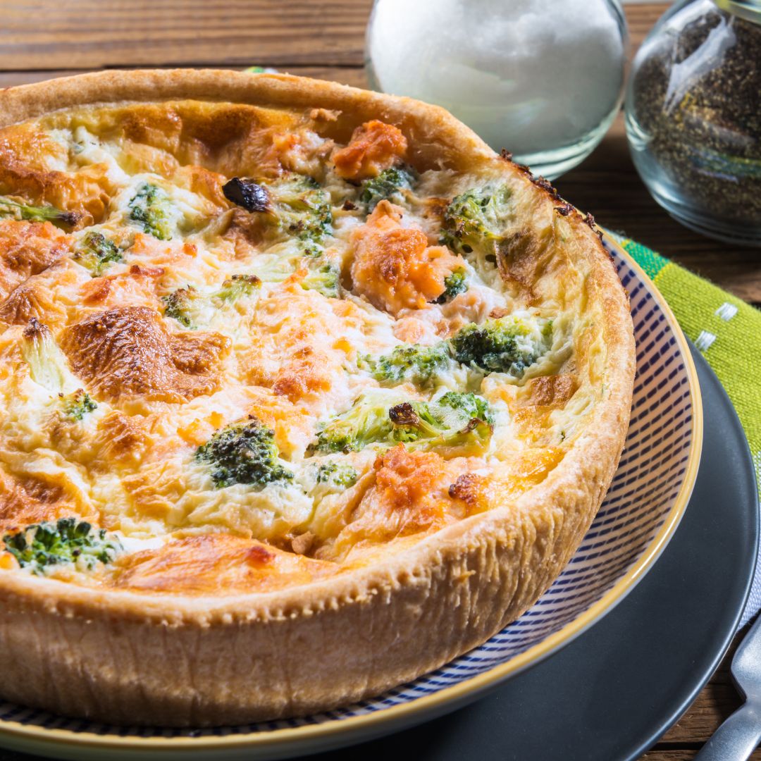 Quiche - Salmon and Broccoli