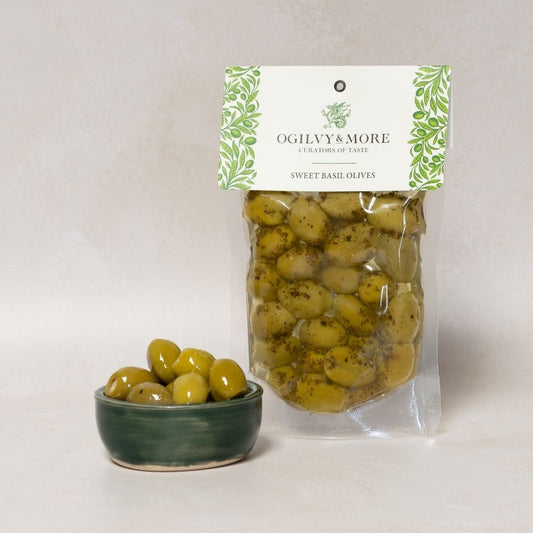 O&M Sweet Basil Olives