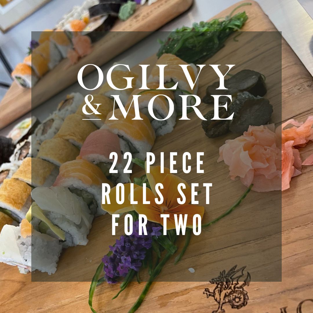 SUSHI SET - 22 PIECE ROLLS SET - BOX FOR TWO (or a hungry one!)