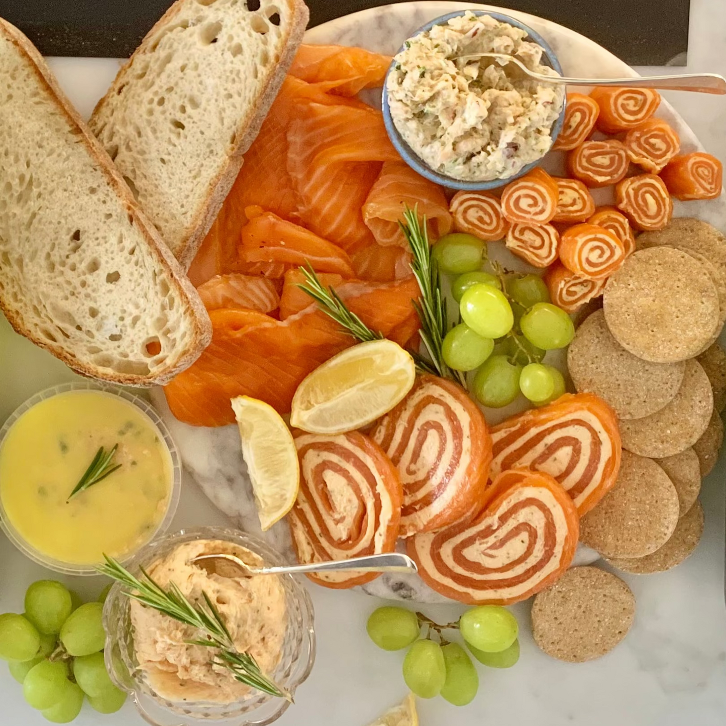 The Wonderful Wylye - Smoked Trout, Roulades, Swirls, Smørgel, Terrine, Potted, Wine and Champagne
