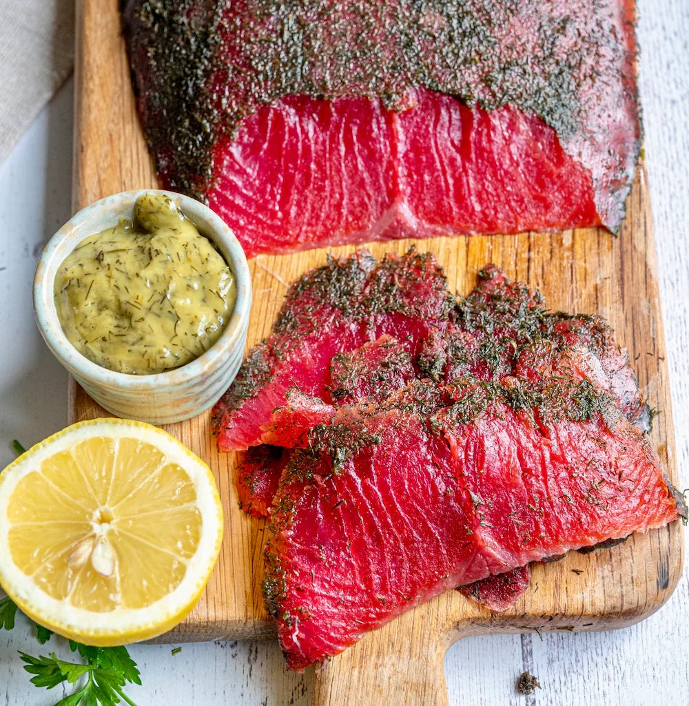 Beetroot Trout Gravadlax