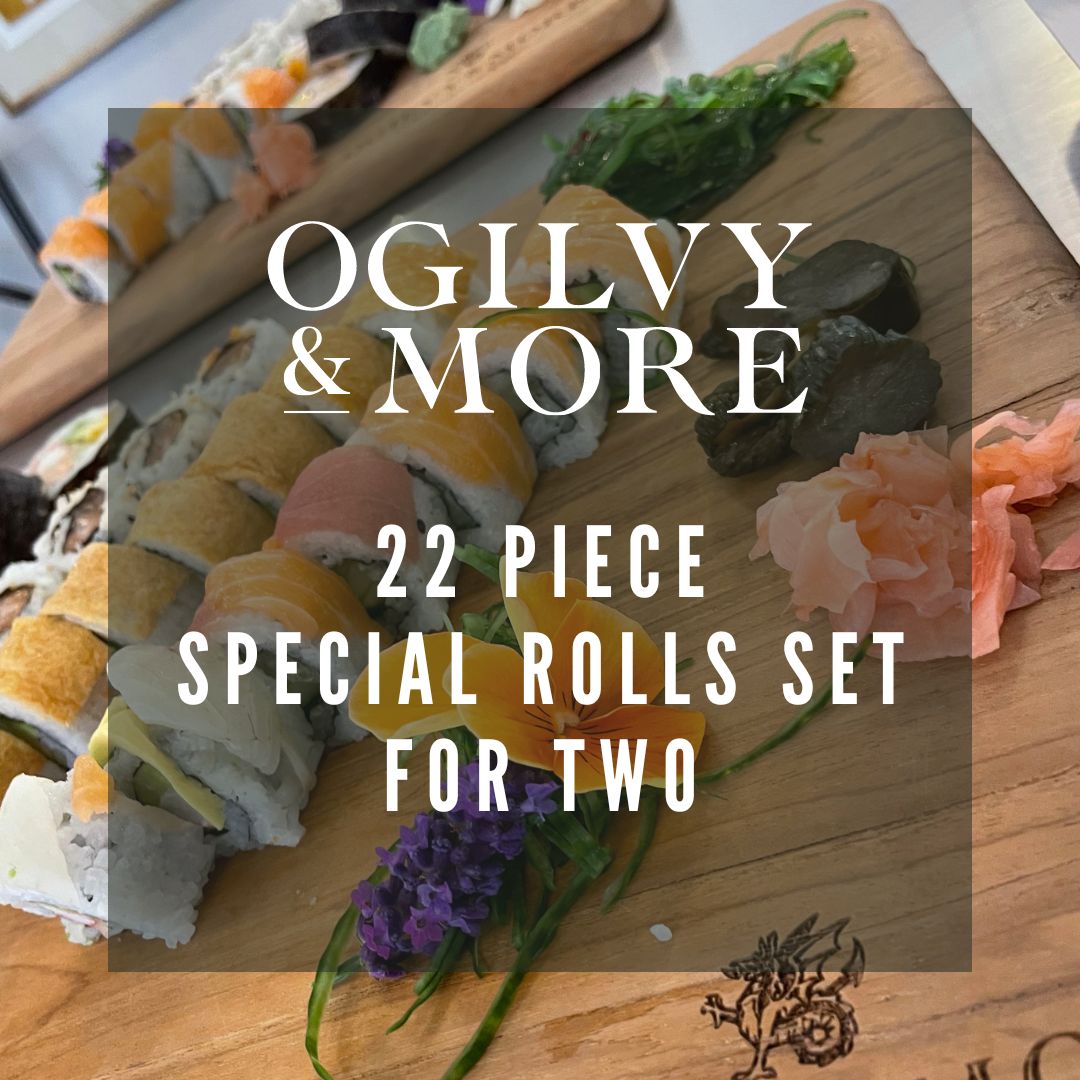 SUSHI SET - 22 PIECE SPECIAL ROLLS SET - BOX FOR TWO (or a hungry one!)