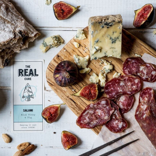 Dorset Blue Vinney & Fig Salami - Whole Unsliced 110g