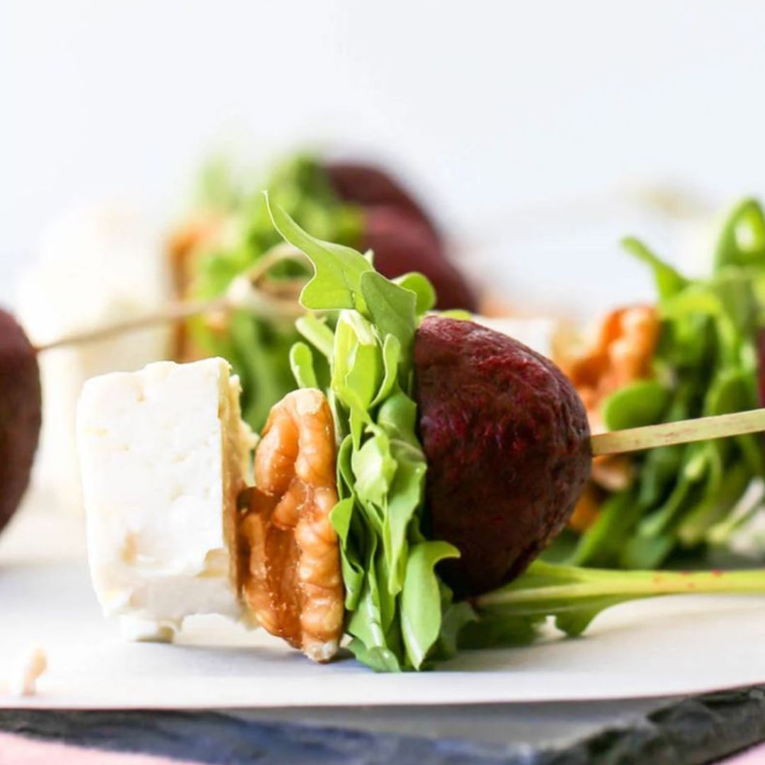 Beetroot, Feta & Walnut Skewers - 20 Pieces