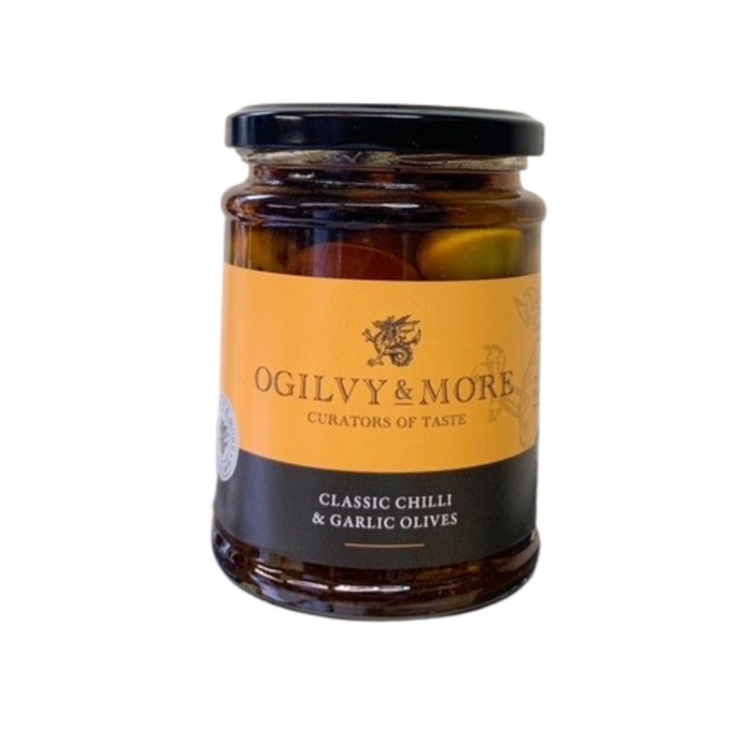 O&M Classic Chilli & Garlic Olives