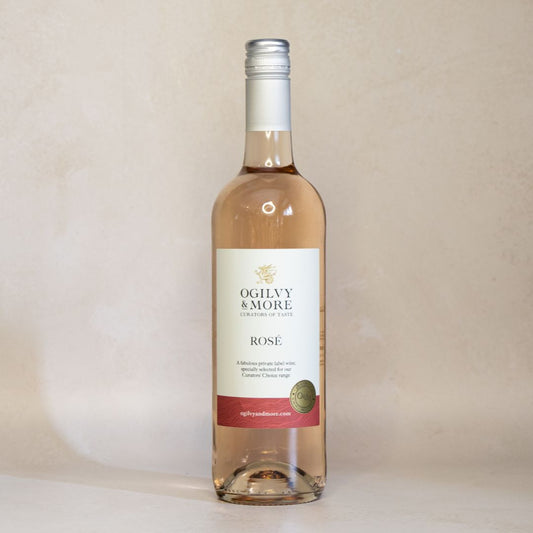 Bottle of Ogilvy & More Rose wine
