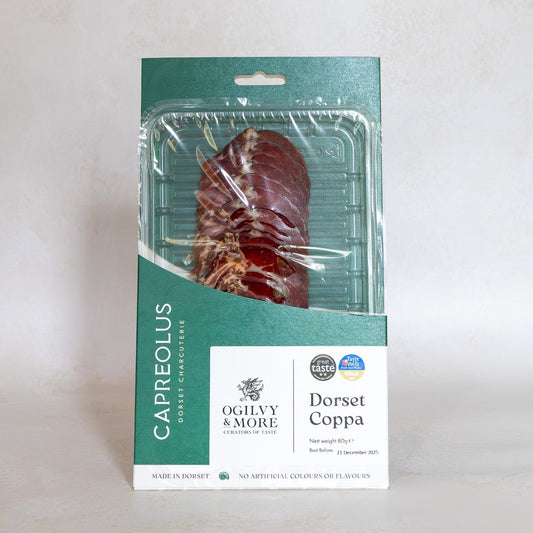 Charcuterie product with a visible Ogilvy & More label on a white background
