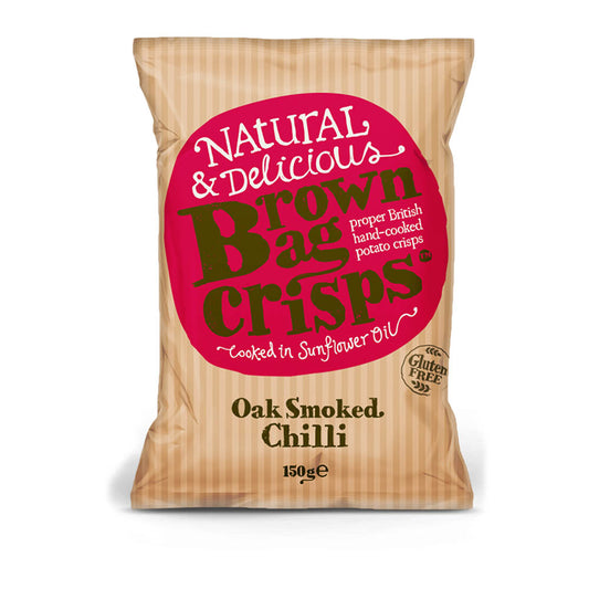 Brown Bag Crisps – Oak Smoked Chilli – 150g