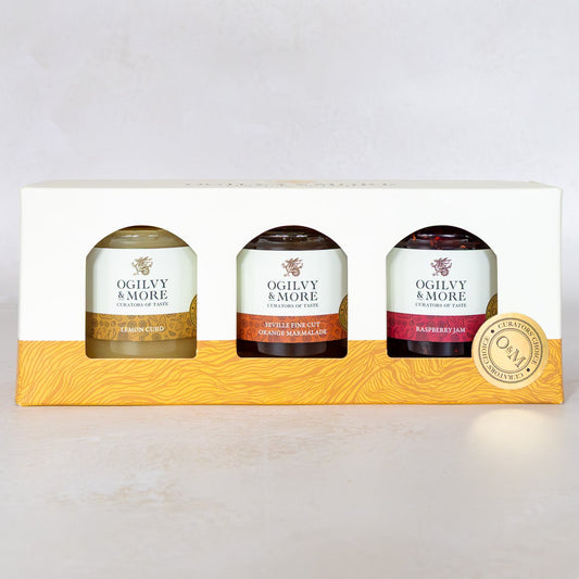 Ogilvy & More Breakfast trio on a white background