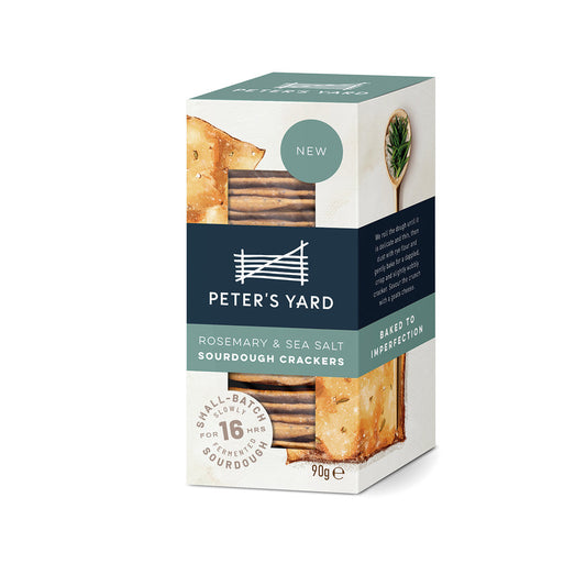 Peter’s Yard Rosemary & Sea Salt Sourdough Crackers – 90g