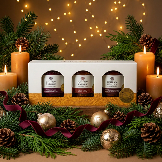 Salsa and Relish Trio with larger product framing