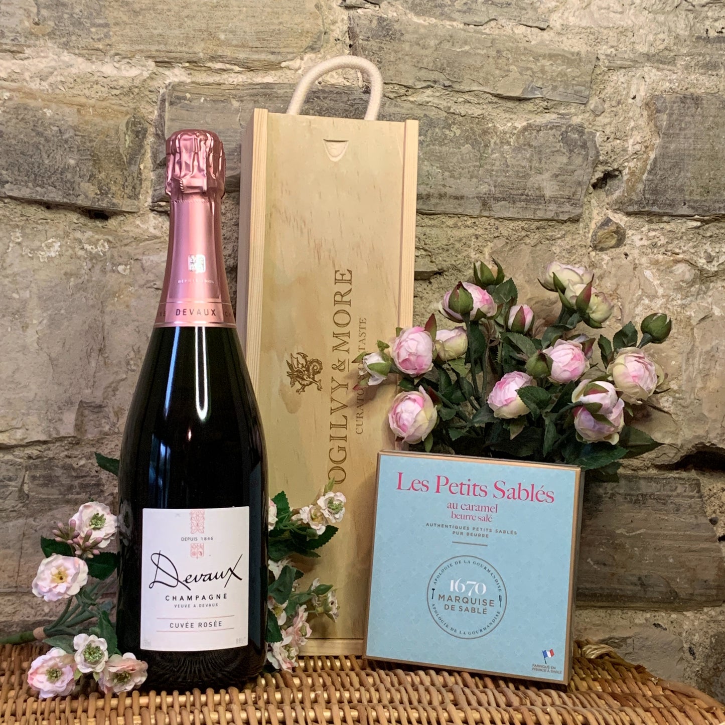 Pink Champagne and Biscuits