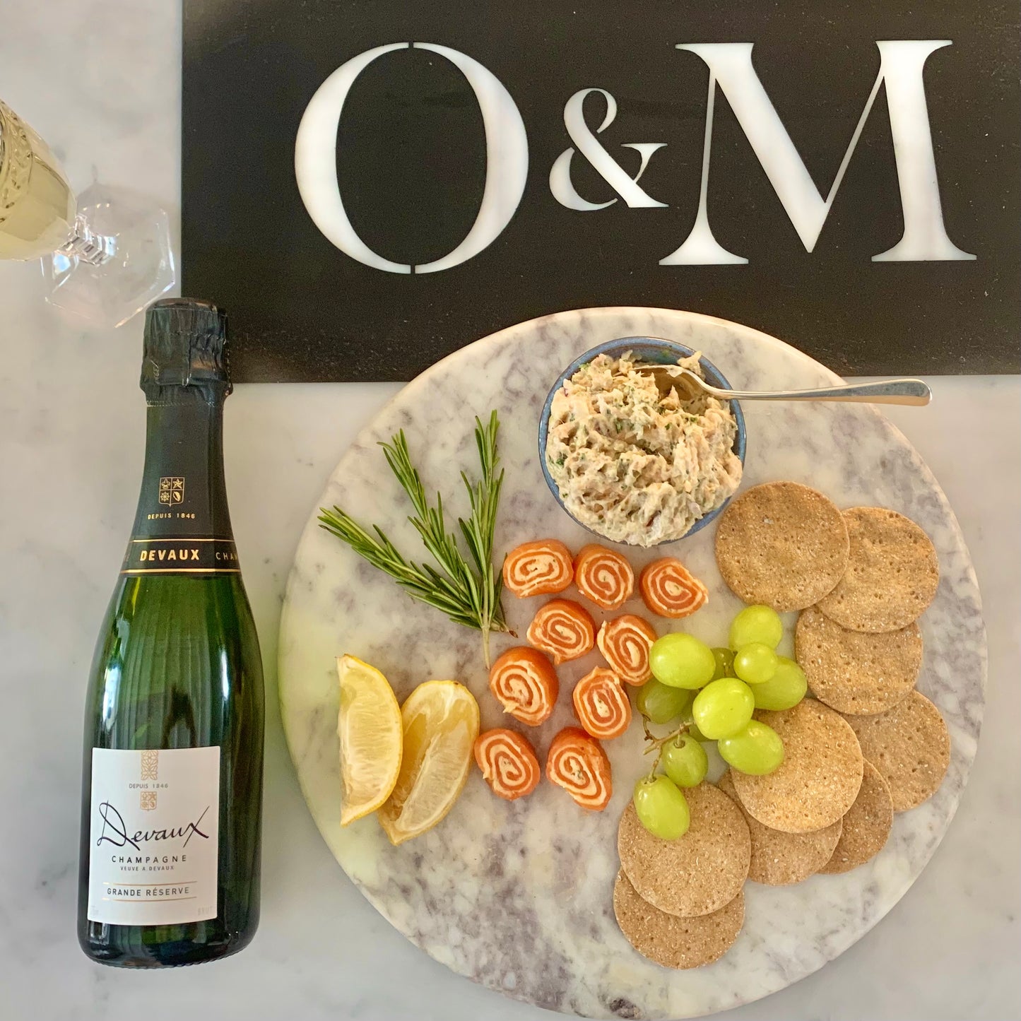 The Fizzy Test - Smoked Trout & Half Champagne Platter