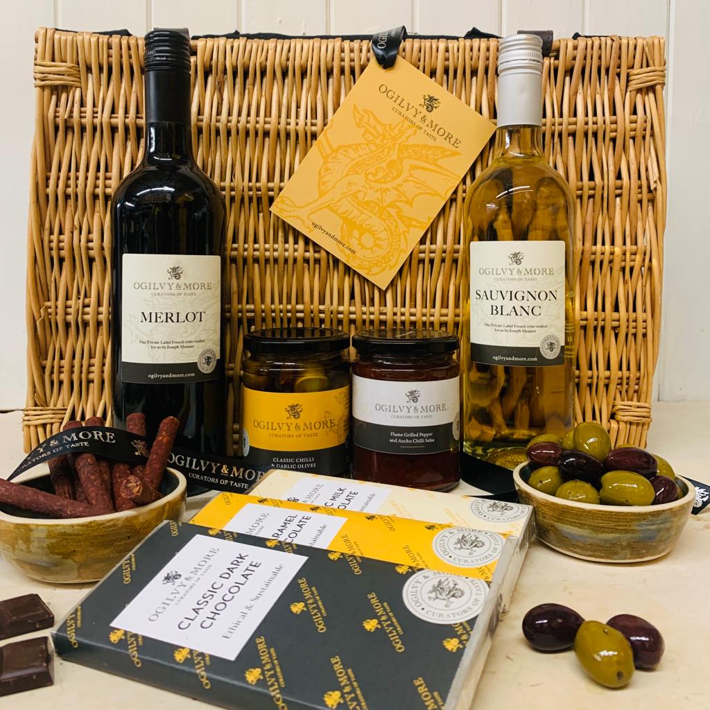 O&M Wine, Nibbles and Chocolate Gift Pack